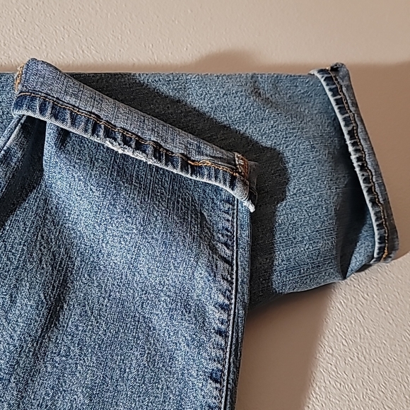 Vintage LEVI 550 Y2K Relaxed Tapered Straight Leg Classic Retro Blue Jeans 12L - Picture 10 of 16